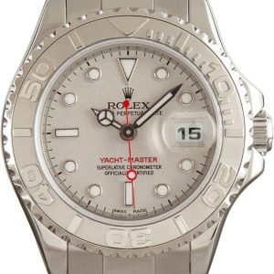 Clone Rolex Yacht Master Grey Rhodium 41mm 18K Gold
